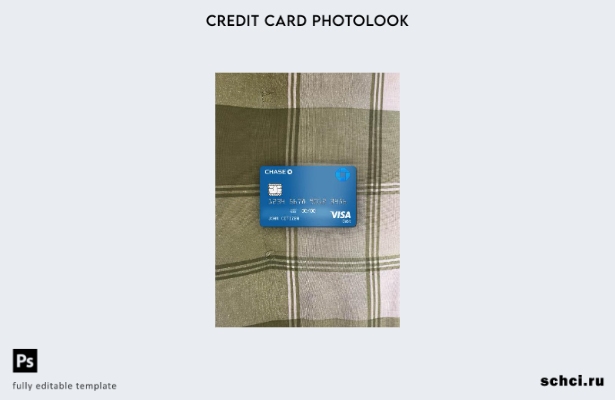 цифровая загрузка USA Chase Bank Visa Debit Card фотоизображение переднего шабло